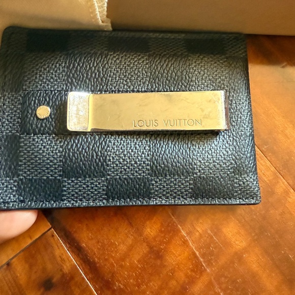 Louis Vuitton Black Leather Card Holder - Picture 8 of 8